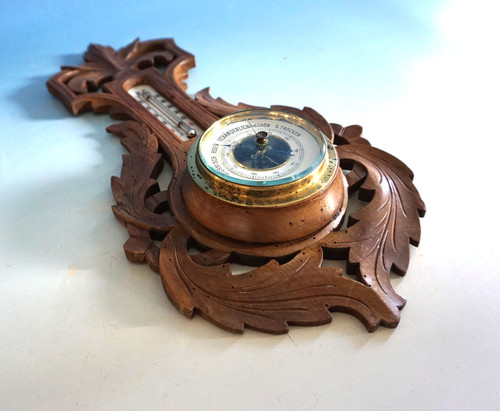 Jugendstil wetterstation holz - jugendstil,